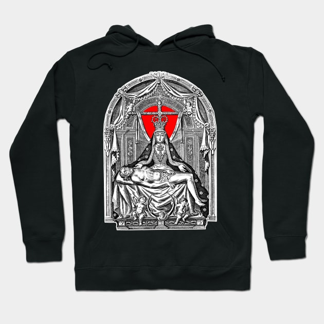 Our Lady of Mercy with Jesus Christ Hoodie by Marccelus